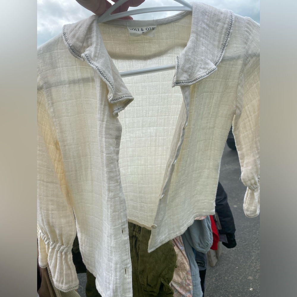 Toddler cotton gauze blouse
